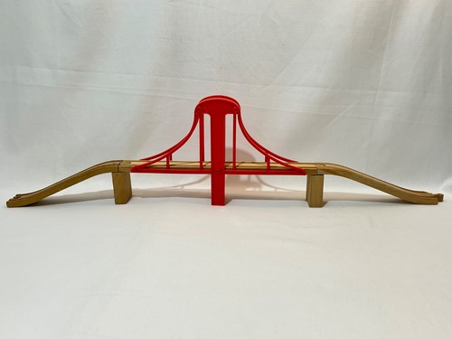 Red bridge with ascending - bridge,