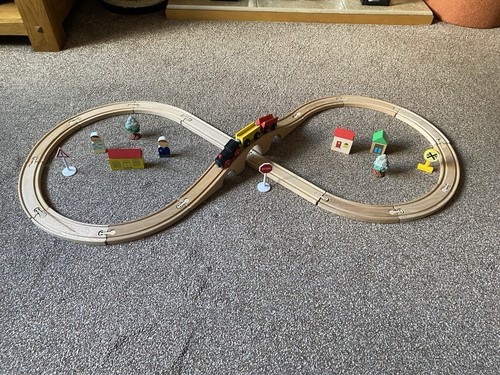 Wooden train track - train,