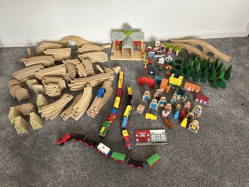 Extensive rail wooden train - wooden,