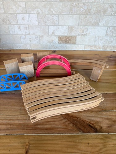 Wooden train bridges track - wooden,