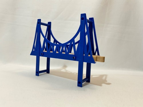 Wooden blue train - wooden, track