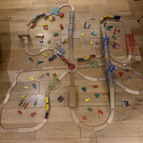 Wooden train track bundle - train, brio