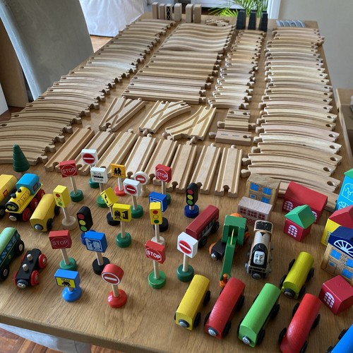 Wooden train track bundle - wooden,