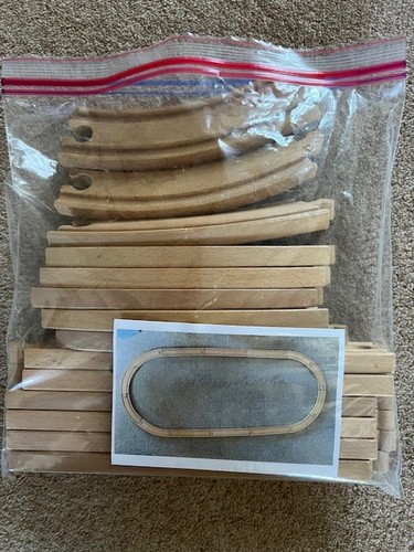 Wooden train track - wooden, brio