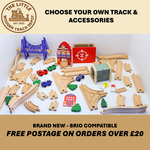 Wooden train track - track, brand