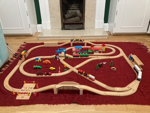 Large brio wooden railway - wooden,