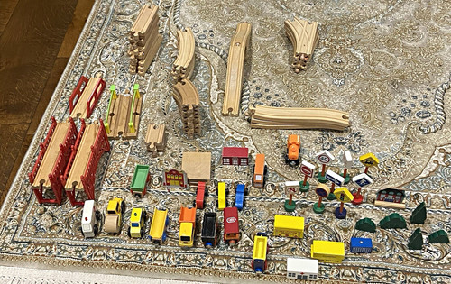 Wooden pre school - train, track