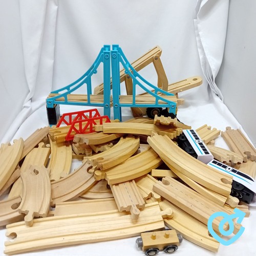 Wooden train track - wooden,
