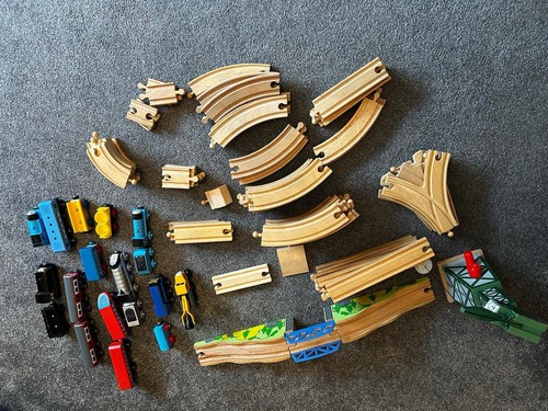 Wooden train track - wooden,