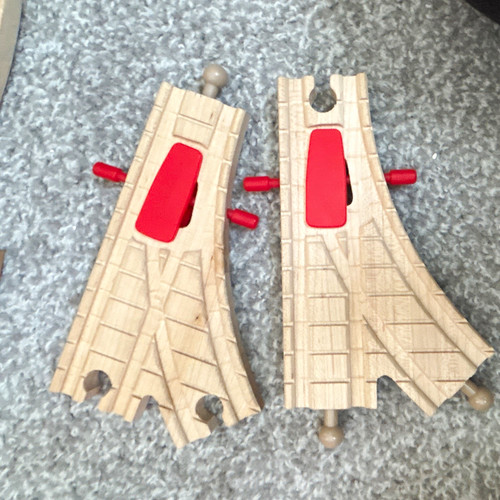 Wooden train set - train, track