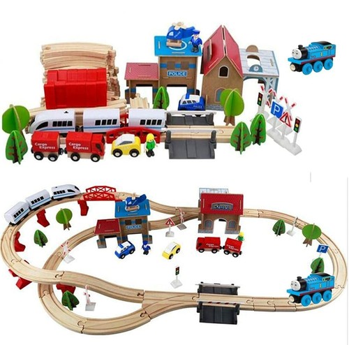 Wooden pcs busy city - wooden,