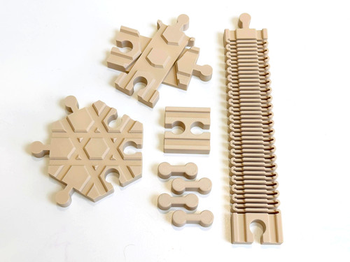 8pc wooden train - wooden,