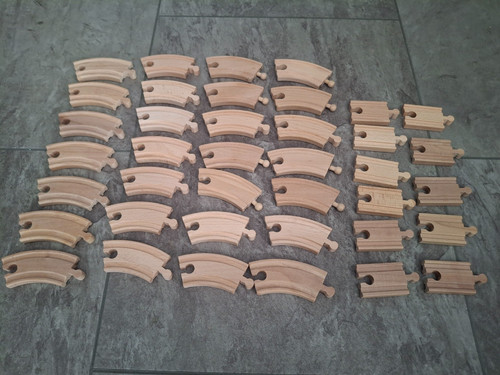 40x straight curves wooden - curves,