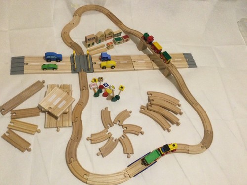 Wooden train set bundle - wooden,