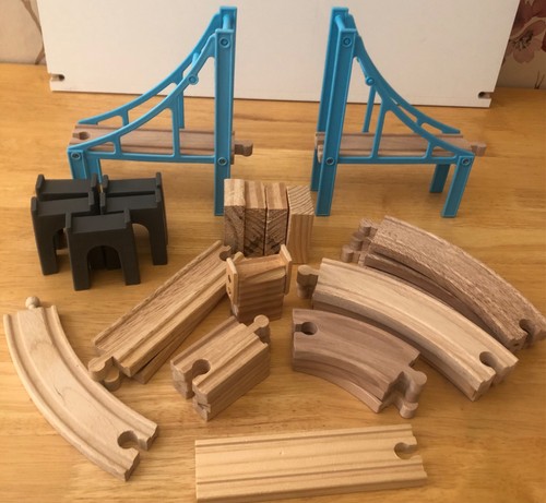 Wooden train track - , bundle