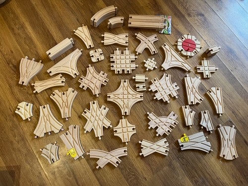 New wooden train track - new,