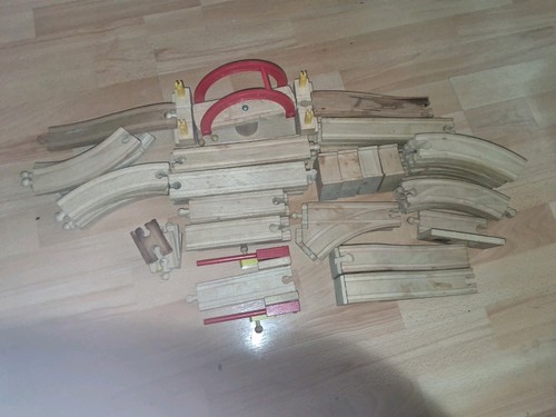 Bundle wooden train track - bundle,