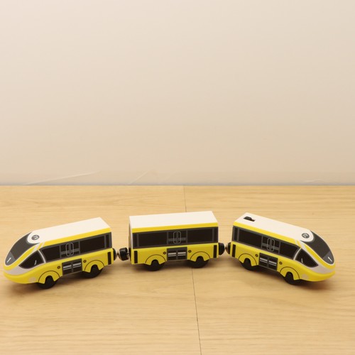 Wooden train track yellow - wooden,