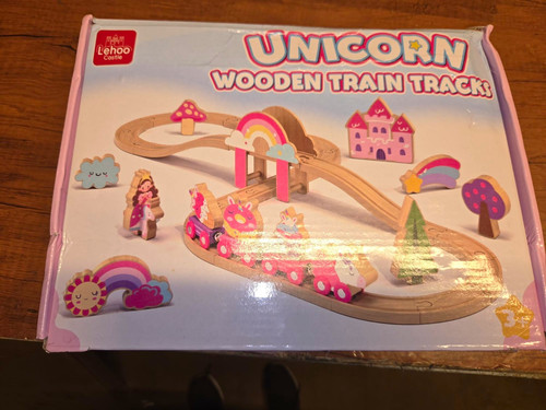 Lehoo castle unicorn wooden - castle,