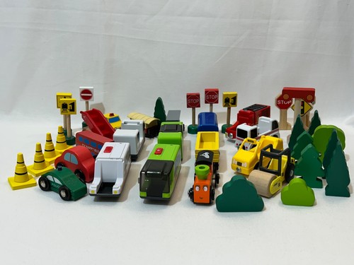 Trains trees trucks carriages - trains,