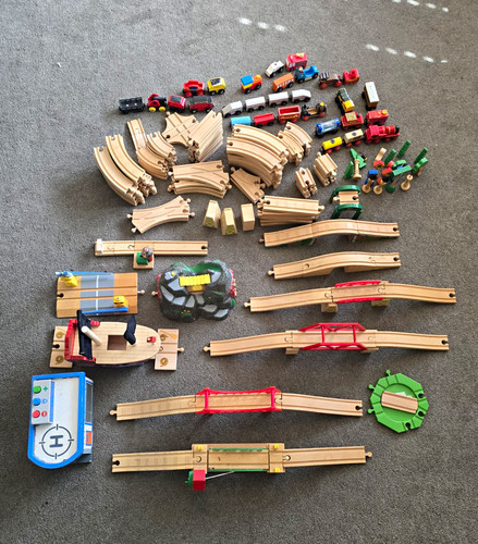 Brio wooden train track large - brio,