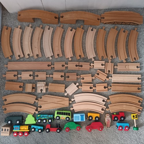 Wooden railway train - track, s