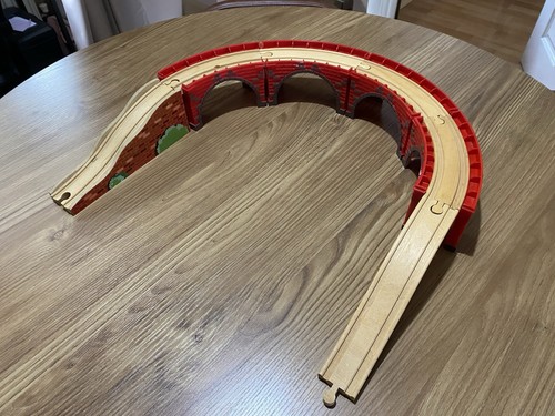 Wooden train track - wooden, bridge