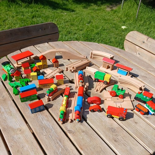 Large bundle wooden train - large,