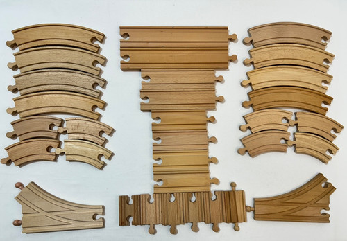 Wooden train track - set, of