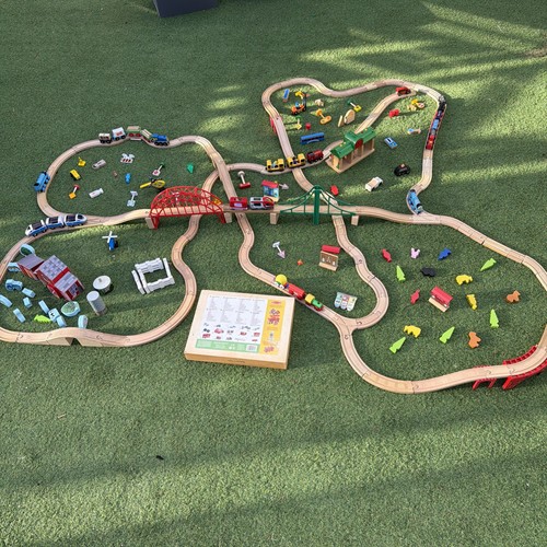 Wooden train track bundle brio - wooden,