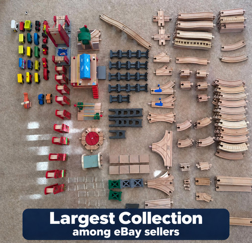 Large wooden train set - wooden,