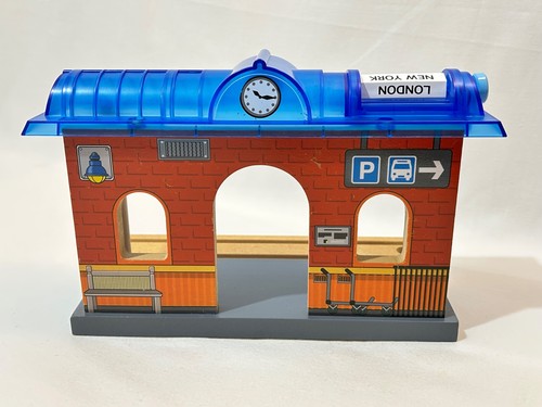 Wooden train track station - wooden,