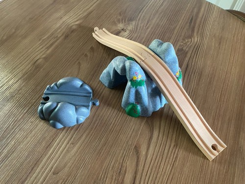 Wooden train track accessories - wooden,