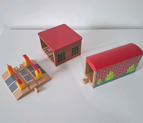Wooden toy train accessories - wooden,