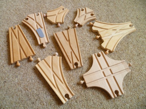 Wooden train track bundle - track,