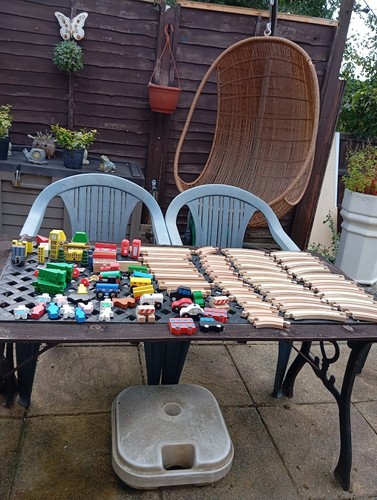 Wooden train set - wooden,