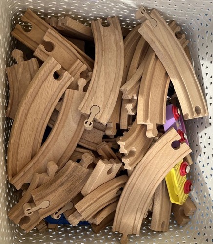 Wooden train set - wooden, kids