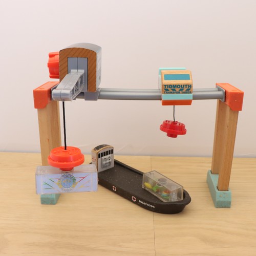 Wooden train track crane - wooden,