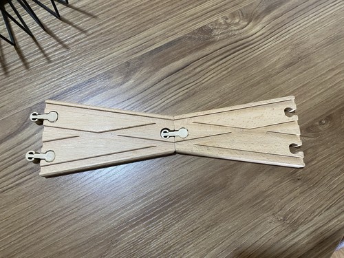 Wooden train track - train, splitters