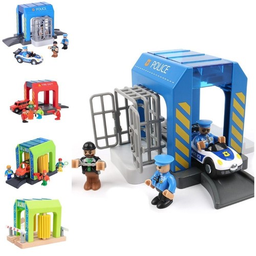 Wooden train track - train,