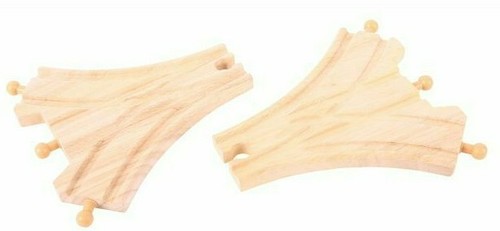 Wooden three way points - 2, pack