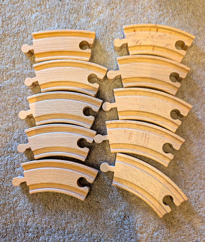 Wooden toy train track short - toy,