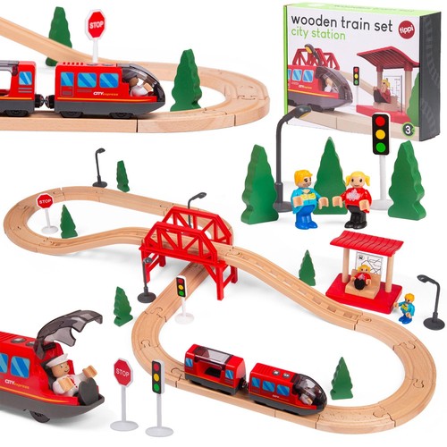 Tippi wooden train - wooden,