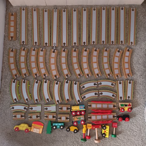 Vintage wooden railway train - vintage,