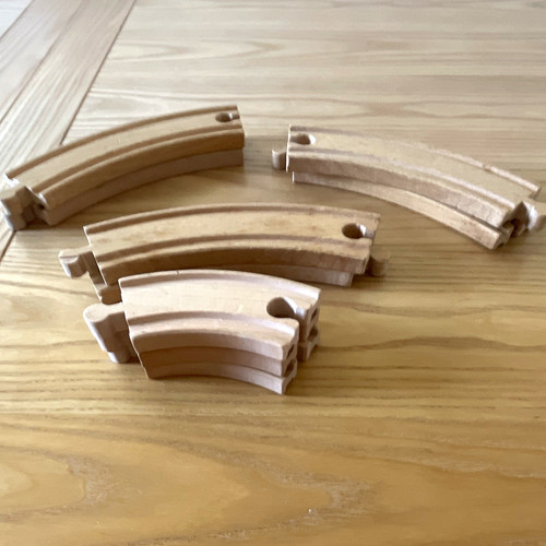 Wooden curved toy - wooden,
