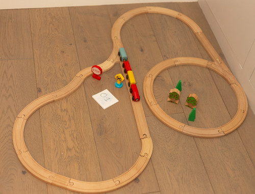 Wooden train track - wooden,