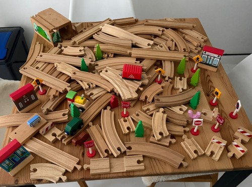 Wooden train track - wooden, tunnel
