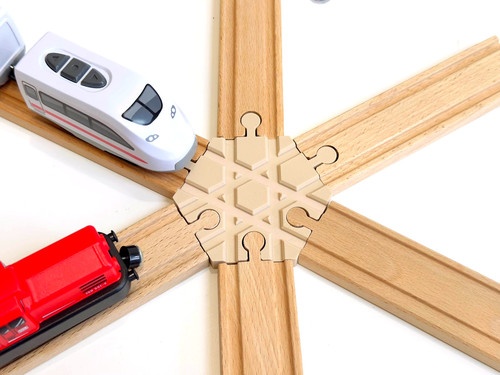 Way wooden train track - wooden,