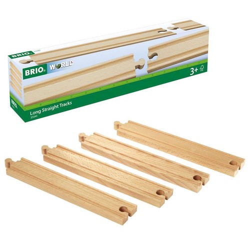 Long straights wooden train - wooden,