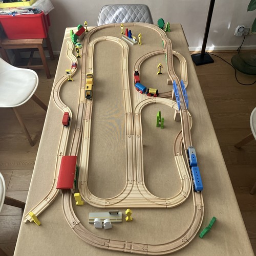Wooden train track set chad - wooden,